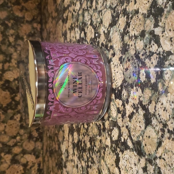 Bath & Body Works Accents Bbw Wine Cellar Scented 3 Wick Candle